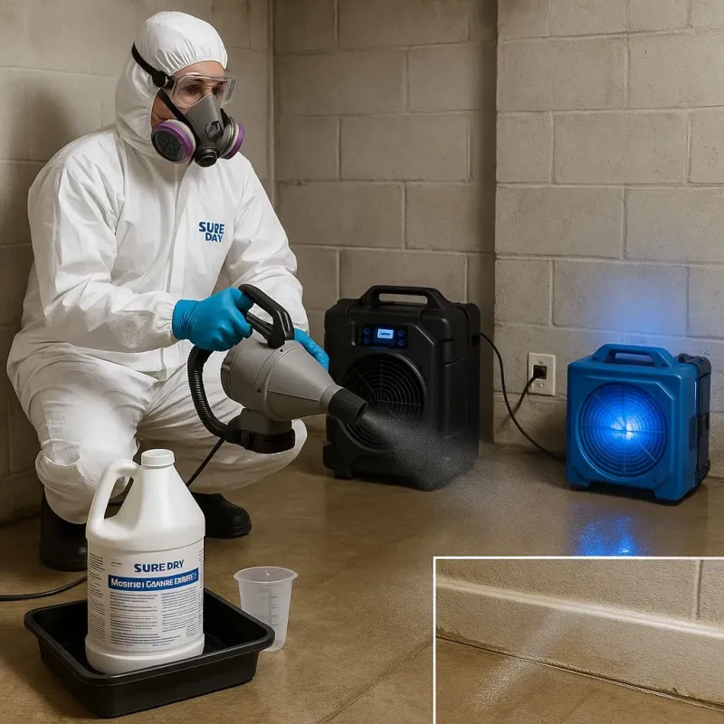 Sanitization and Odor Removal process in Minot Air Force Base, ND